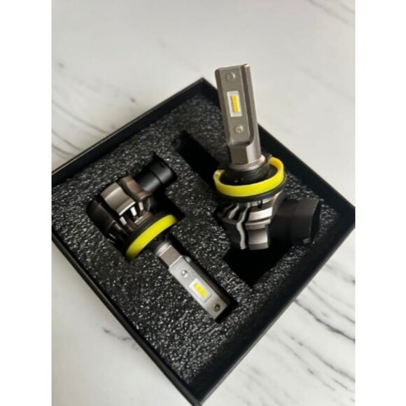 LED Fog Light Bulbs or DRL, 6000 Lumens 6500K Cool White Light - Picture 2 of 2